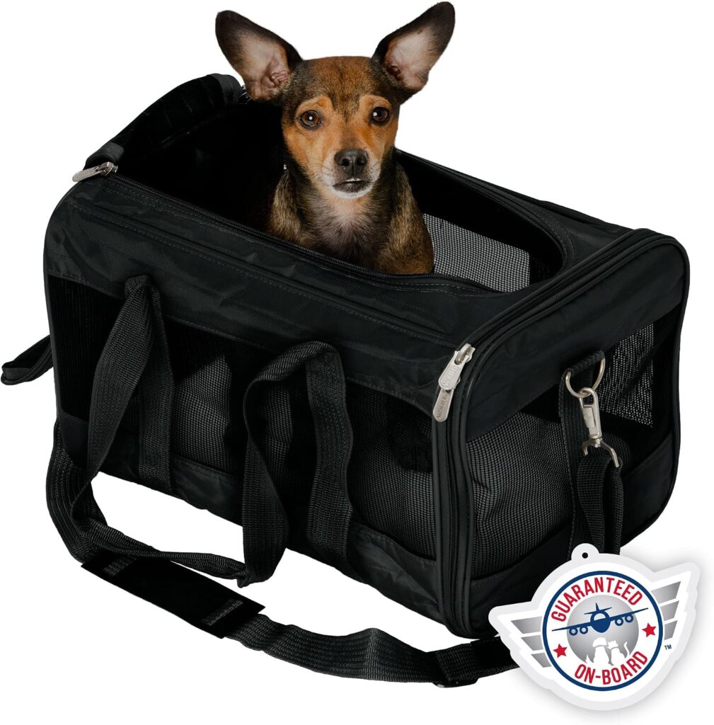 Sherpa Original Deluxe medium carrier — Black / medium / carrier, strap and liner