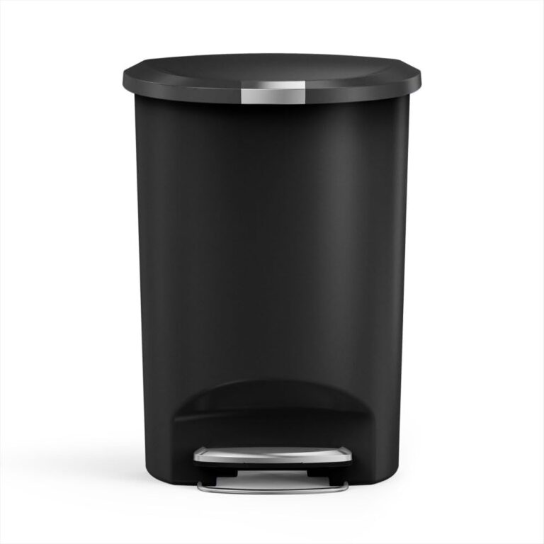 simplehuman semi-round 50 L bin — Black / 50 L