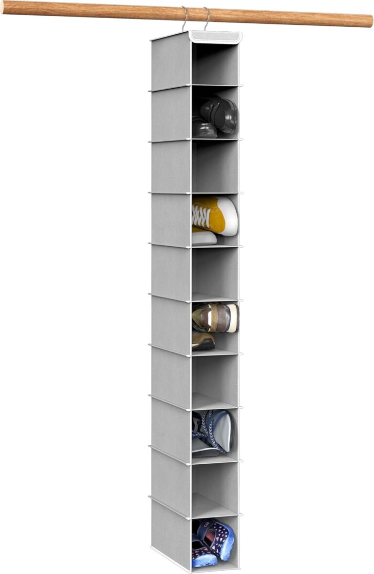 Simple Houseware ten-shelf shoe organizer — Grey / one ten-shelf organizer