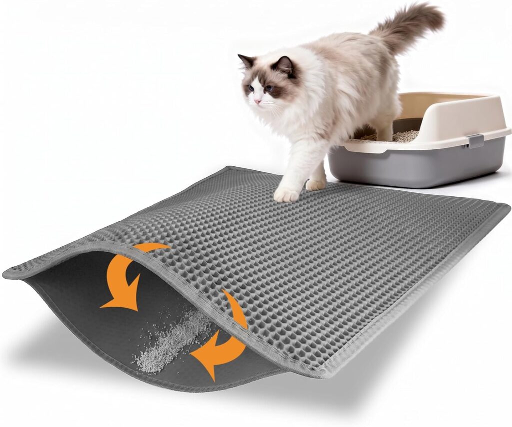 Alfombrilla de arena Pieviev de doble capa — Gris / 30 × 24 pulgadas / doble capa