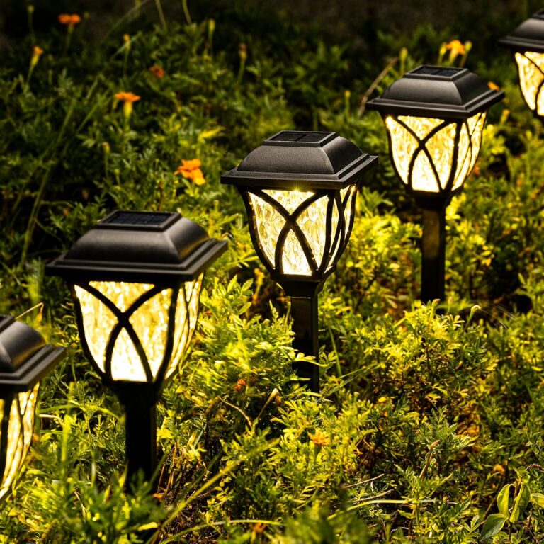 SOLPEX six-pack solar pathway lights — Warm white / six-pack