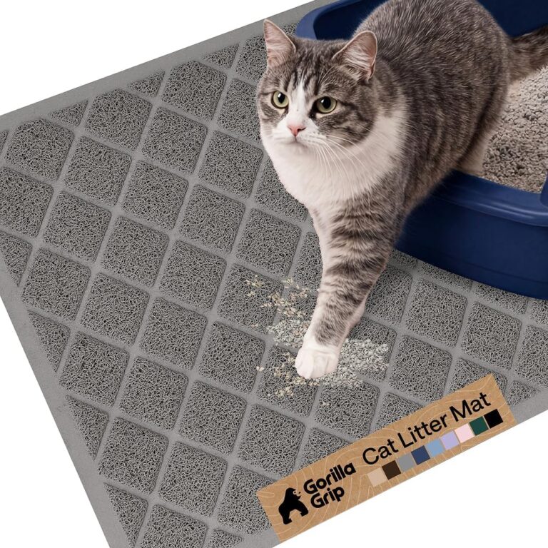 Gorilla Grip 24 × 17 litter mat — Grey / 24 × 17 in