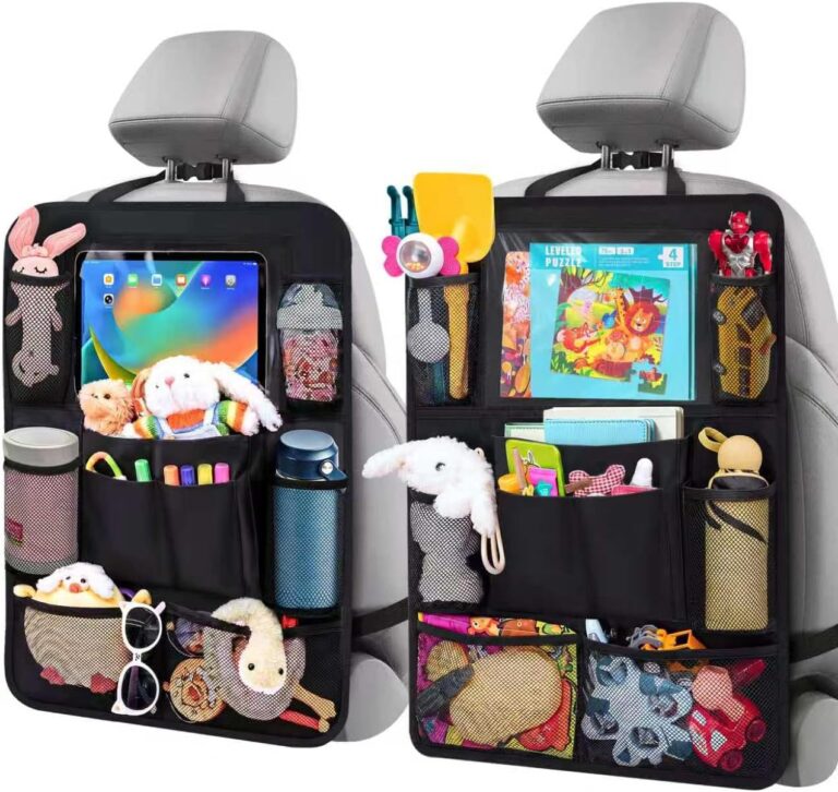ULEEKA backseat organizers, two-pack — Black / two organizers