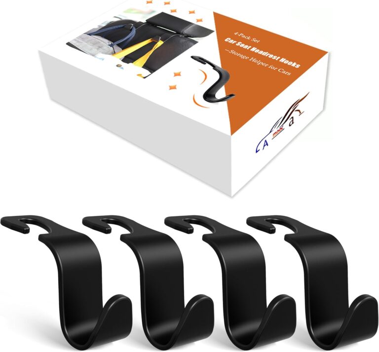 Amooca headrest hooks, four-pack — Four hooks