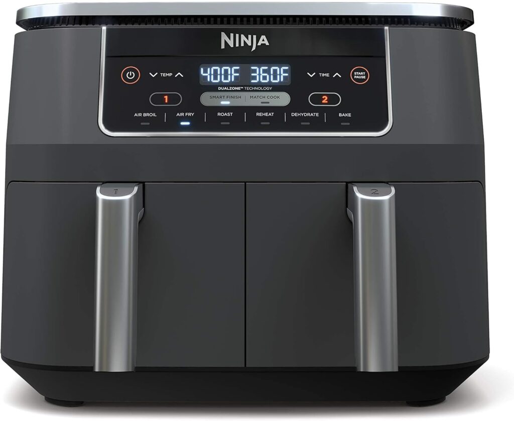 Ninja Foodi DZ201 DualZone — Gris / dos cestas de 4 qt