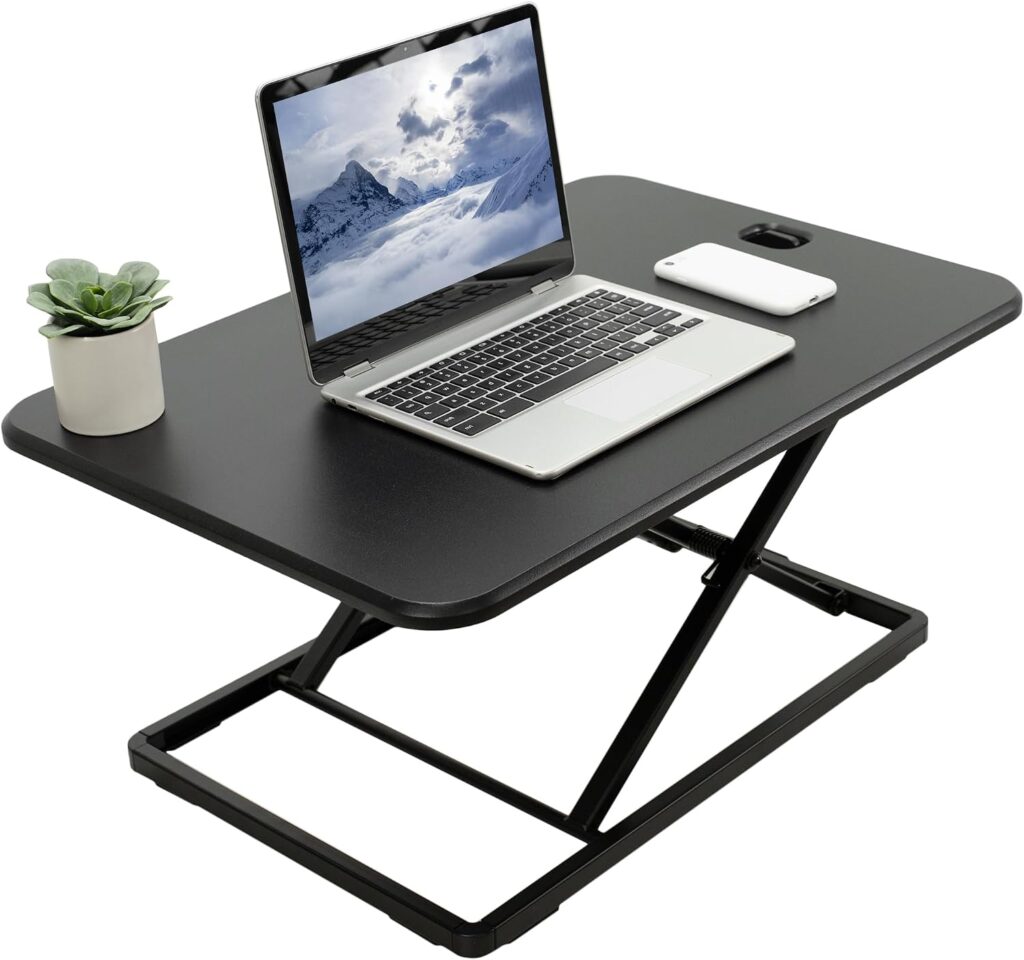 VIVO 26-inch desk converter — Black / 26-inch single top