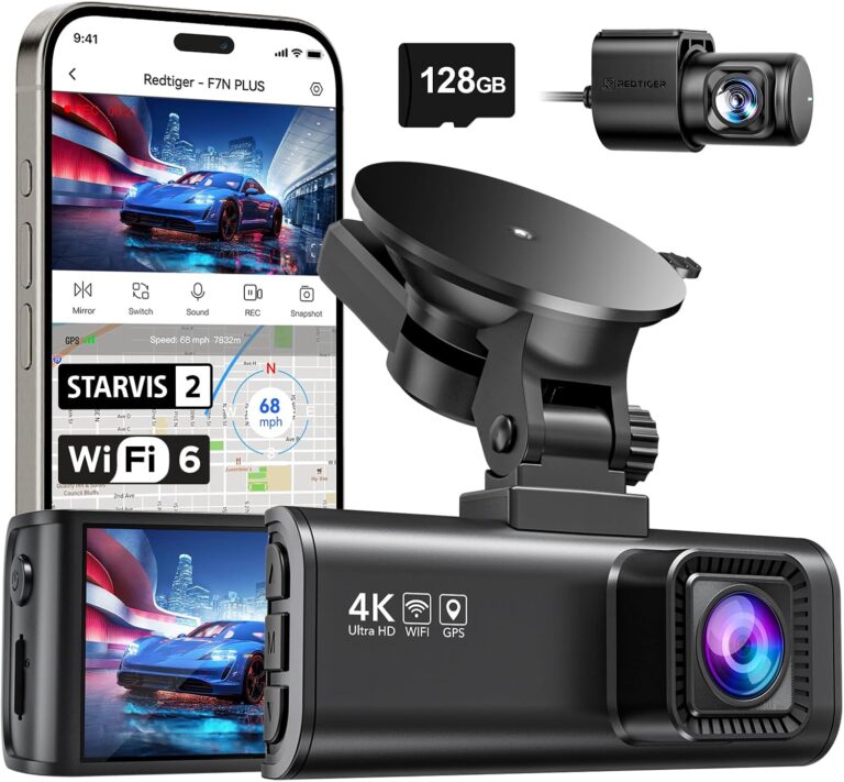 REDTIGER F7NP front and rear dash cam — F7NP / front and rear / current STARVIS 2 listing