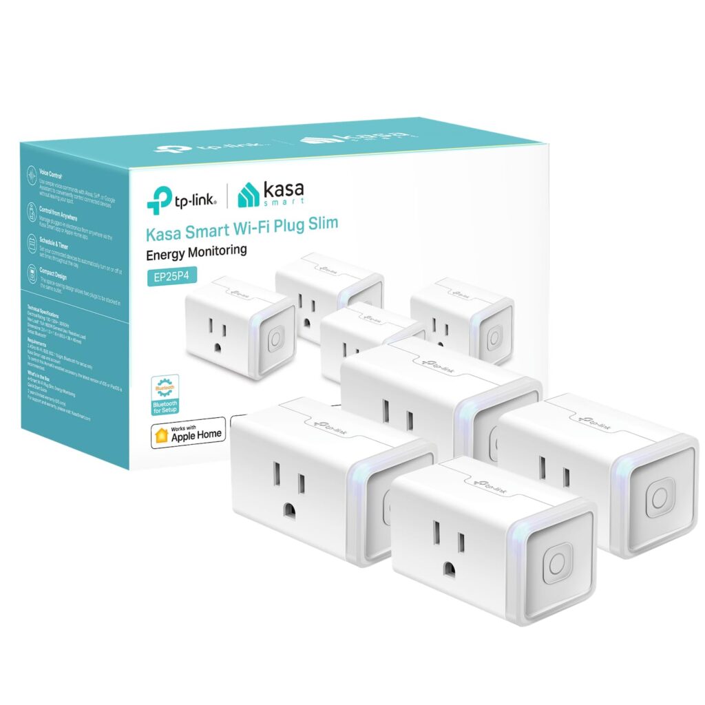 Kasa EP25 smart plugs, four-pack — EP25P4; four US plugs
