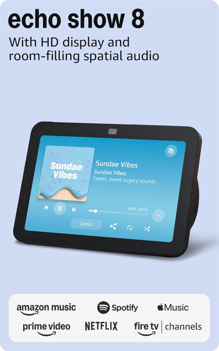 Amazon Echo Show 8, third generation — Charcoal / third generation / 2023