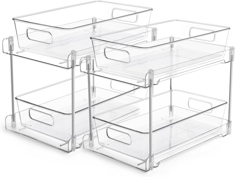 Vtopmart standard under-sink organizers — Clear / two-pack / S-Standard