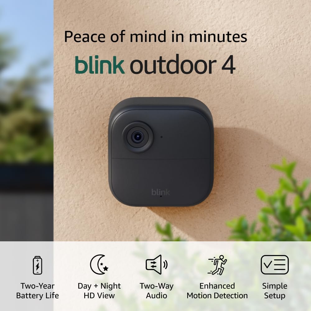 Blink Outdoor 4, one-camera system — Outdoor 4; one camera with Sync Module Core