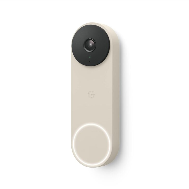 Google Nest Doorbell (wired, 2nd gen) — Linen model example